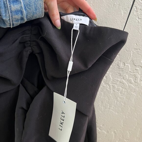 NWT Likely Black Halter Front Slip Maxi Rocky Gown - Picture 5 of 6